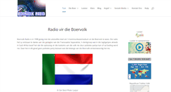 Desktop Screenshot of boervolkradio.co.za